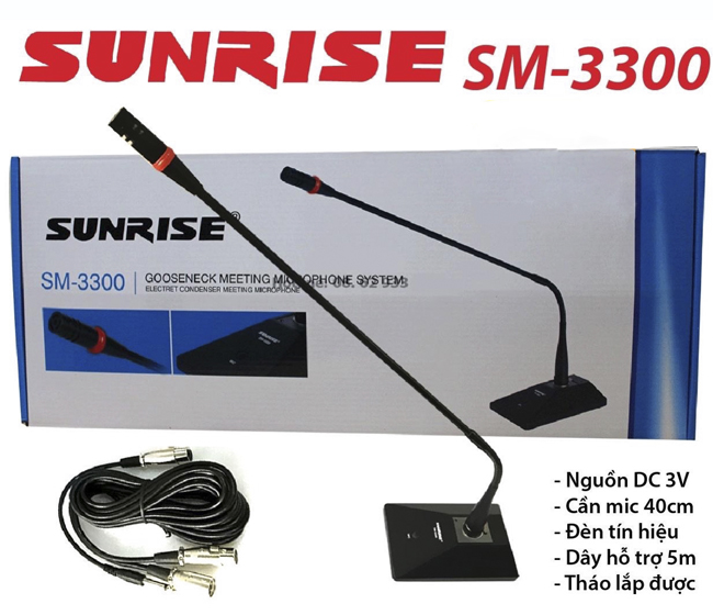 Micro Hội nghị có dây Sunrise SM-3300